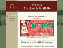 Tablet Screenshot of netosmarketandgrill.com